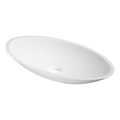 LS-AZ300 - ANZZI Achillies Solid Surface Vessel Sink in White