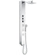 SP-AZ015 - ANZZI Lann 53 in. 3-Jetted Full Body Shower Panel System with Heavy Rain Showerhead and Spray Wand in Chrome (Valve Included)