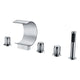 FR-AZ048CH - ANZZI Ribbon 3-Handle Deck-Mount Roman Tub Faucet in Chrome