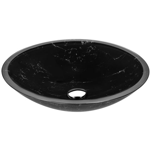 LS-AZ8197 - ANZZI Lepea Series Vessel Sink in Marbled Black