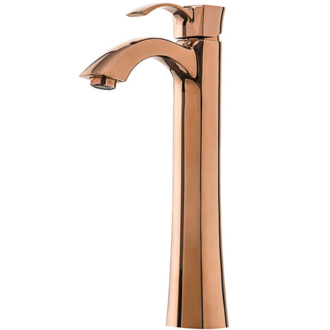 L-AZ095RG - Harmony Series Single Hole Single-Handle Vessel Bathroom Faucet in Rose Gold