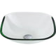 LS-AZ074 - ANZZI Cadenza Series 17 in. Bathroom Vessel Sink with Scratch-Tough and Stain-Resistant Non-Porous Surface in Clear Glass
