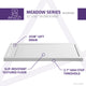 Meadow Base Series 60 in. L x 32 in. W Alcove Shower Shower Pan Base with Reversible Drain in Glossy White Acrylic