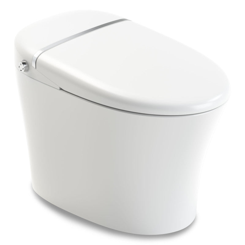 TL-STSF851WH - ANZZI ENVO Aura Elongated 1.28 GPF Smart Bidet Toilet in White with Remote Control, Auto Flush, Heated Seat, and Deodorizer