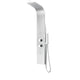 SP-AZ037 - ANZZI Vanzer Series 52 in. Full Body Shower Panel with Heavy Rain Shower and Body Jets and Spray Wand in Brushed Steel